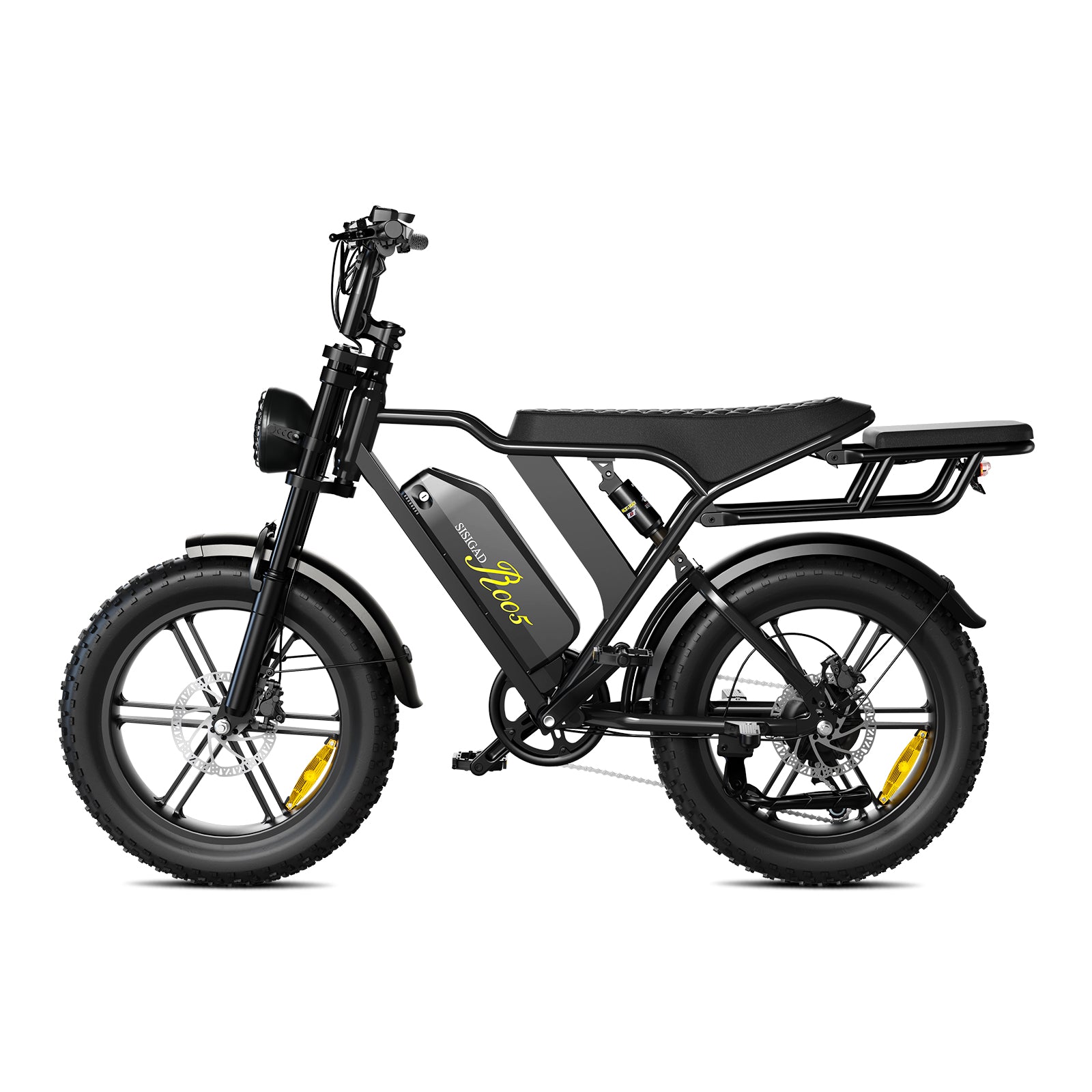 Fettes Fahrrad SISIGAD V8 20" Vollgefederter Fat Tire E-Bike