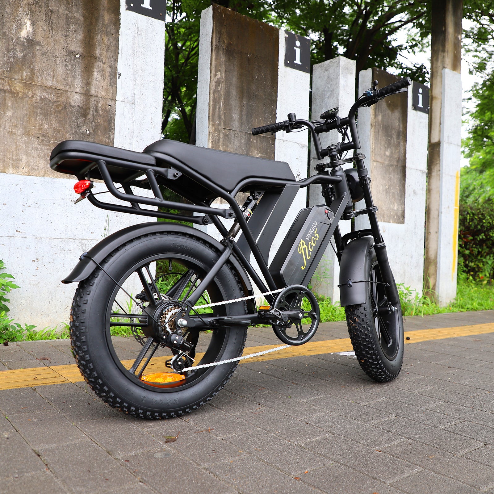 Fettes Fahrrad SISIGAD V8 20" Vollgefederter Fat Tire E-Bike